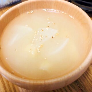 大根とごまと生姜の味噌汁